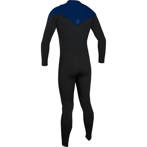 2025 O'Neill Hombres Hyperfreak Comp 4/3mm Zipless Neopreno 4971 - Black / Twilight Blue